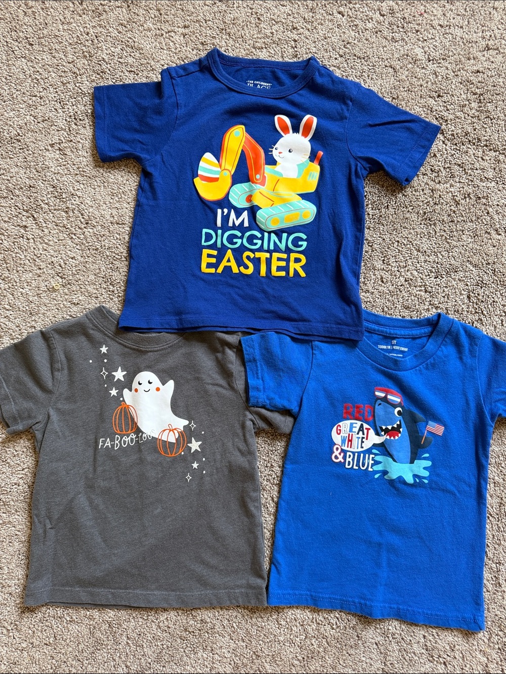 Bundle of 3T Holiday Shirts
